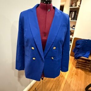 Bright blue blazer